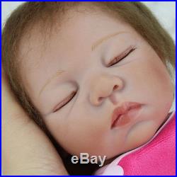 Realistic Reborn Baby Dolls Newborn 22 Lifelike Soft Vinyl Body Baby Doll Toy