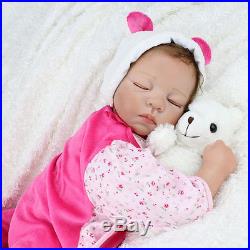 Realistic Reborn Baby Dolls Newborn 22 Lifelike Soft Vinyl Body Baby Doll Toy