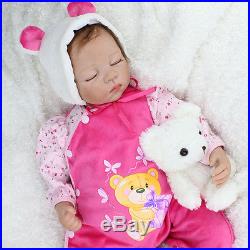 Realistic Reborn Baby Dolls Newborn 22 Lifelike Soft Vinyl Body Baby Doll Toy