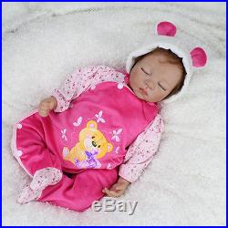 Realistic Reborn Baby Dolls Newborn 22 Lifelike Soft Vinyl Body Baby Doll Toy