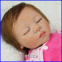 Realistic Reborn Baby Dolls Newborn 22 Lifelike Soft Vinyl Body Baby Doll Toy