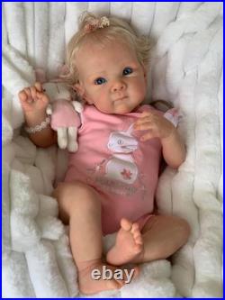 Realistic Reborn Baby Dolls Silicone Full Body Girl 18 Inch Lifelike Baby Dol