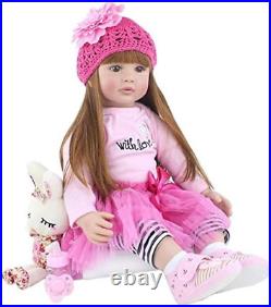 Realistic Reborn Baby Dolls Silicone Vinyl Toddler Baby Girl 24 Inches 60Cm Newb