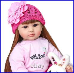 Realistic Reborn Baby Dolls Silicone Vinyl Toddler Baby Girl 24 Inches 60Cm Newb