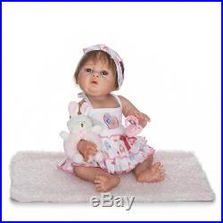 Realistic Reborn Full body Silicone Vinyl doll Girl baby Doll Lifelike 50cm/20