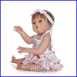 Realistic Reborn Full body Silicone Vinyl doll Girl baby Doll Lifelike 50cm/20
