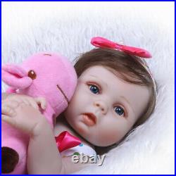 Realistic Twins Reborn Baby Dolls Lifelike Vinyl Silicone Boy+Girl Gift Props US