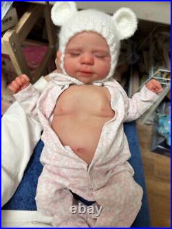 Realistic Weighted Full Body Girl Reborn Doll Newborn Baby Handmade Painted GIFT