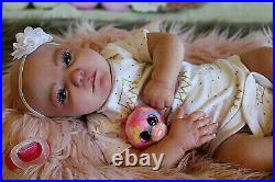 Realistic reborn baby girl doll Realborn June awake HOLD FOR KELLI SALE PENDING