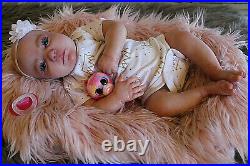 Realistic reborn baby girl doll Realborn June awake HOLD FOR KELLI SALE PENDING