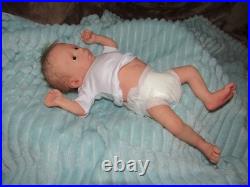 Reborn 30 to 32 Week Preemie, Blessing Awake by M. Winters, Belly Plate, COA