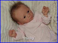 Reborn 30 to 32 Week Preemie, Blessing Awake by M. Winters, Belly Plate, COA