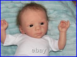 Reborn 30 to 32 Week Preemie, Blessing Awake by M. Winters, Belly Plate, COA