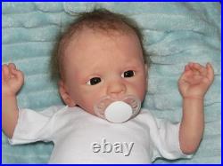 Reborn 30 to 32 Week Preemie, Blessing Awake by M. Winters, Belly Plate, COA