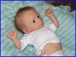Reborn 30 to 32 Week Preemie, Blessing Awake by M. Winters, Belly Plate, COA