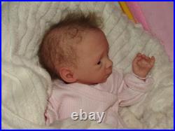 Reborn 30 to 32 Week Preemie, Blessing Awake by M. Winters, Belly Plate, COA
