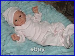 Reborn 30 to 32 Week Preemie, Blessing Awake by M. Winters, Belly Plate, COA