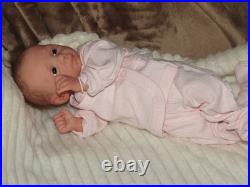 Reborn 30 to 32 Week Preemie, Blessing Awake by M. Winters, Belly Plate, COA