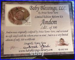 Reborn ANDON BY TAMIE YARIE, MINT WithCOA ORIG. & RARE