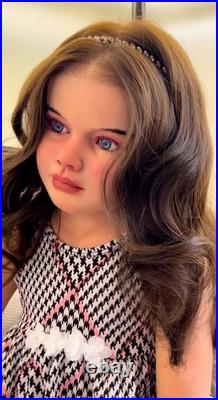 Reborn Baby 40in Doll Toddler Girl Painted Kits Rooted Hair Handmade Collect Toy