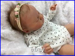 Reborn Baby Art Doll Authentic Reborn Azalea By Aura Lee Eagle Mocro Rooted