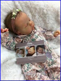 Reborn Baby Art Doll Authentic Reborn Ruby By Cassie Brace Micro Rooted