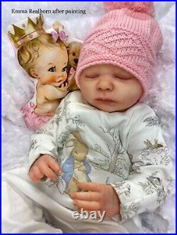 Reborn Baby Art Doll Authentic Reborn Uk Realborn Beautiful Baby Girl Emma