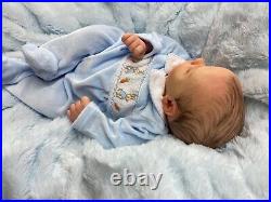 Reborn Baby Art Doll Realborn Chase Asleep With Coa Uk Artist Of 10 Yrs