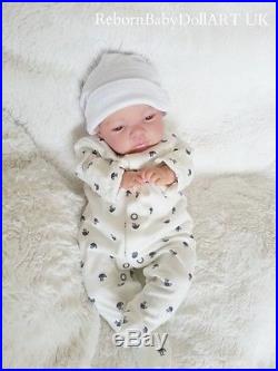Reborn Baby BOY Doll OPEN EYES. #RebornBabyDollART UK