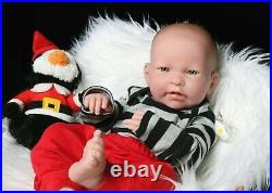Reborn Baby Boy 17 inch Full Body Realistic Lifelike Toy Gift Children Newborn