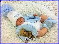 Reborn Baby Boy Doll Floppy, Feels Real To Hold, Mummys Boy Cardi Booties S