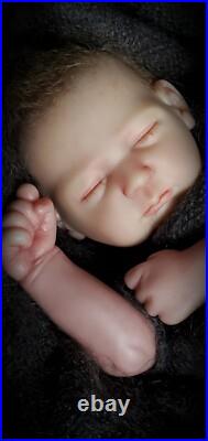 Reborn Baby Boy Doll Preemie 19 Ultra Realistic Soft Vinyl Weighted Lifelike