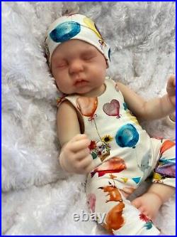 Reborn Baby Boy Full Bodied Silicone Feel Vinyl Anatomically Correct Hinged