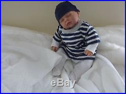 Reborn Baby Boy LUCAS BOS Realistic Fake Doll UK Artist Saxon Reborns