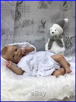 Reborn Baby Boy Maylin by Olga Auer Doll Art LTD EDIT with C. O. A. Stunning