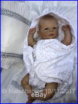 Reborn Baby Boy Maylin by Olga Auer Doll Art LTD EDIT with C. O. A. Stunning