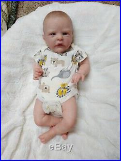 Reborn Baby Boy Roux by Cassie Brace Limited Edition Lifelike Newborn Doll