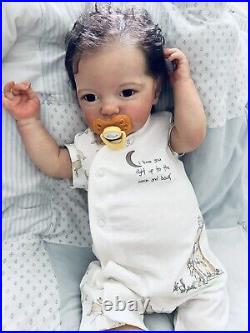 Reborn Baby Boy Tobiah Authentic 1st Edition Doll. Laura Lee Eagles L. E. COA