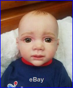 Reborn Baby Boy Toddler Limited Edition FRITZI by Karola Wegerich Lifelike Doll