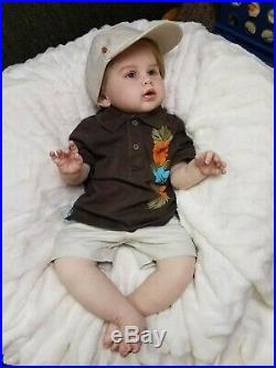 Reborn Baby Boy Toddler Prince George by Ping Lau Rare HTF Realistic Doll