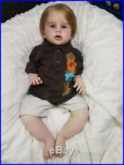Reborn Baby Boy Toddler Prince George by Ping Lau Rare HTF Realistic Doll