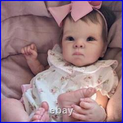 Reborn Baby Doll 3D Skin With Visible Veins Blue Eye 18 Soft Touch Cuddly Baby