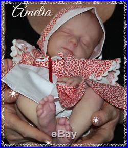 Reborn Baby Doll Amelia by J. Kazmierczak neu sweet limitiert Puppe süße Maus