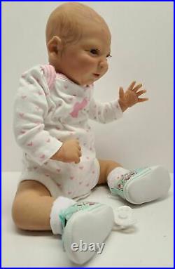 Reborn Baby Doll Cloth Body Realistic Newborn Handpainted Real Hair Eyelashes