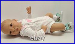 Reborn Baby Doll Cloth Body Realistic Newborn Handpainted Real Hair Eyelashes