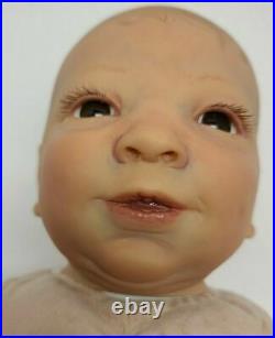 Reborn Baby Doll Cloth Body Realistic Newborn Handpainted Real Hair Eyelashes