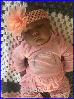 Reborn Baby Doll Ethnic Aa Biracial Girl Or Boy Joseph Asleep 3m
