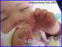 Reborn Baby Doll, GIRL, Beautiful Sleeping Baby Doll. #RebornBabyDollArtUK