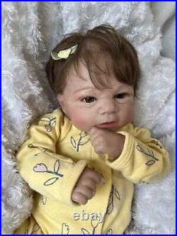 Reborn Baby Doll Lifelike Simulation Baby Elijah Micro Rooted Hair