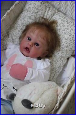 Reborn Baby Doll Mae Louise (Cuddle with Vinyl Head, Soft Cloth Limbs and Body)